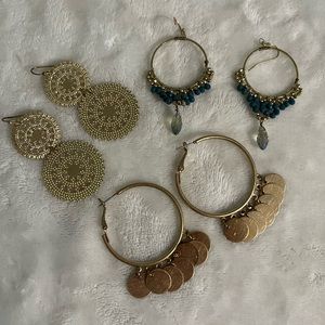 Lot of 3 Dangle Earrings